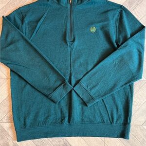 Masters Teal Zip-Up Men's Sweater